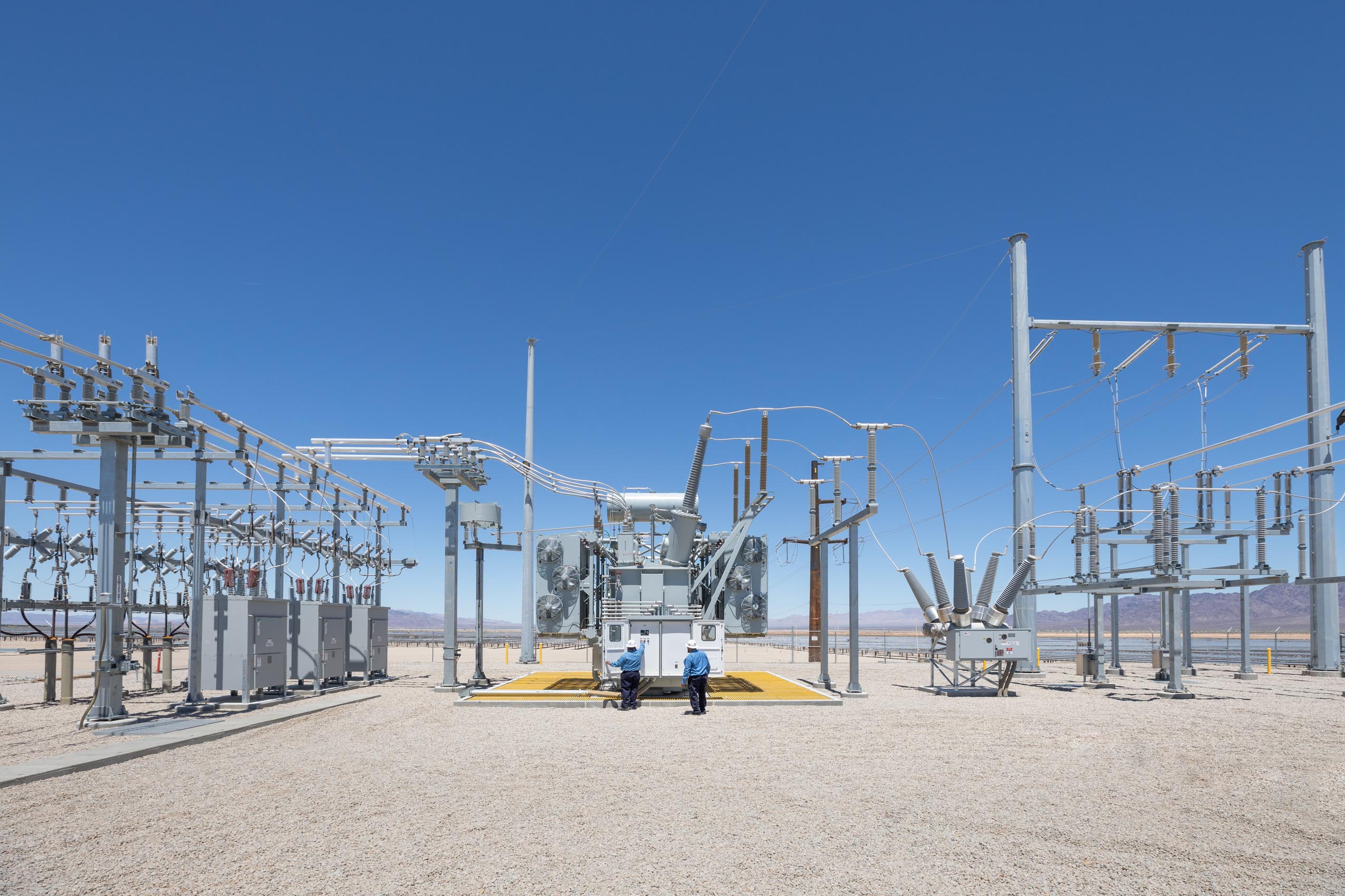 EDF renewables solar array plant mojave desert california with clean renewable energy Photographer Rich Crowder