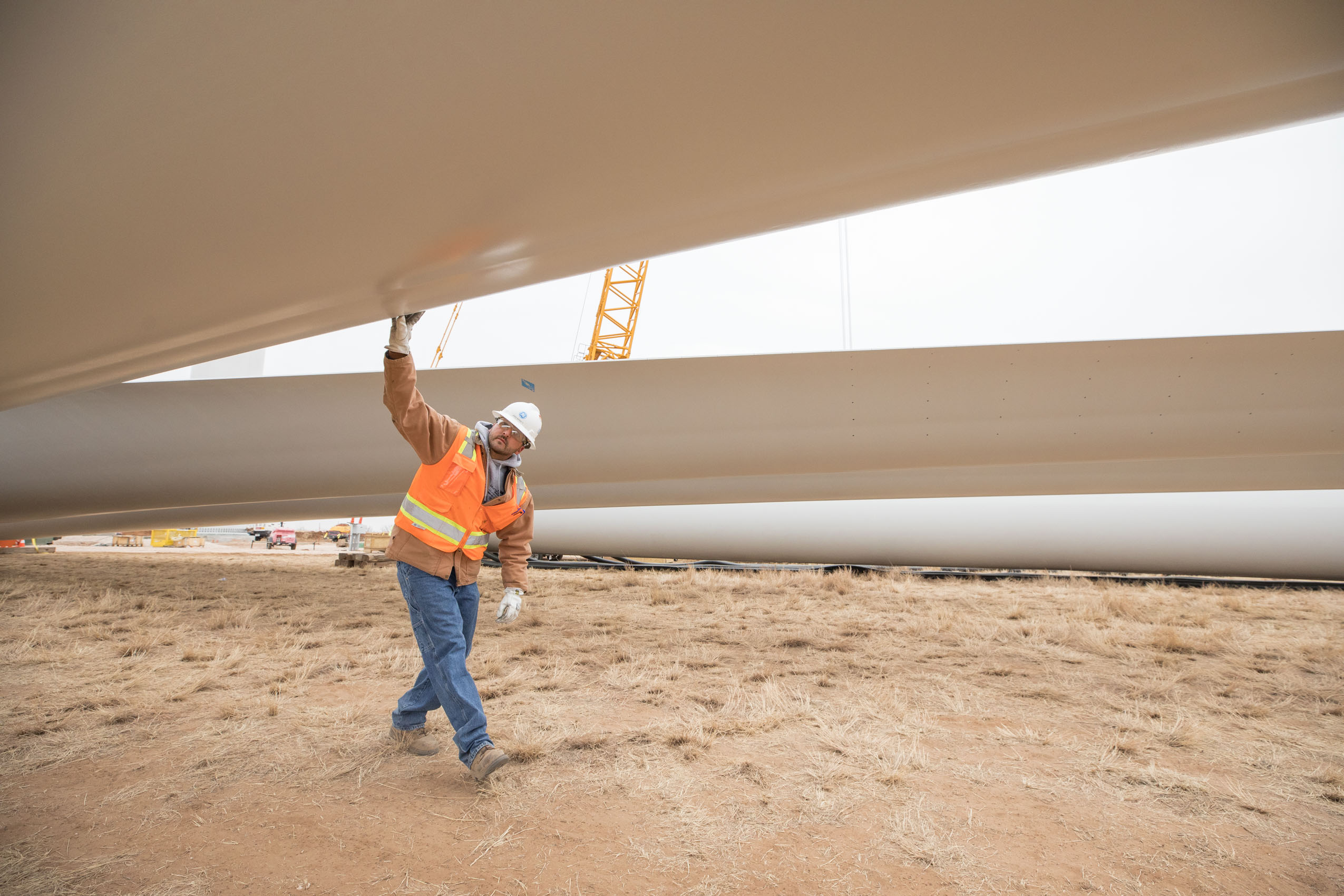 wind energy worker inspection in texas