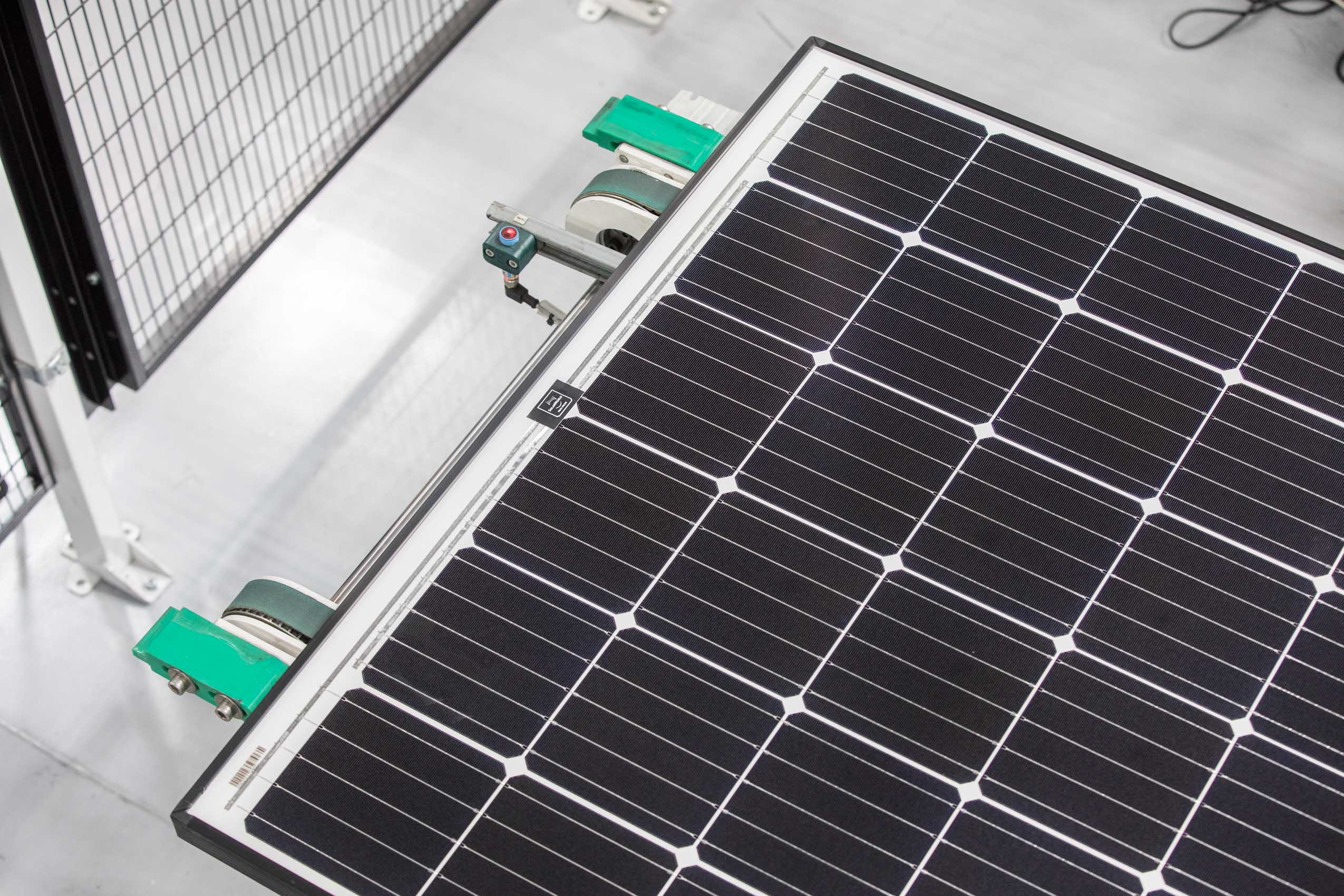Solar panel in facility Rich Crowder